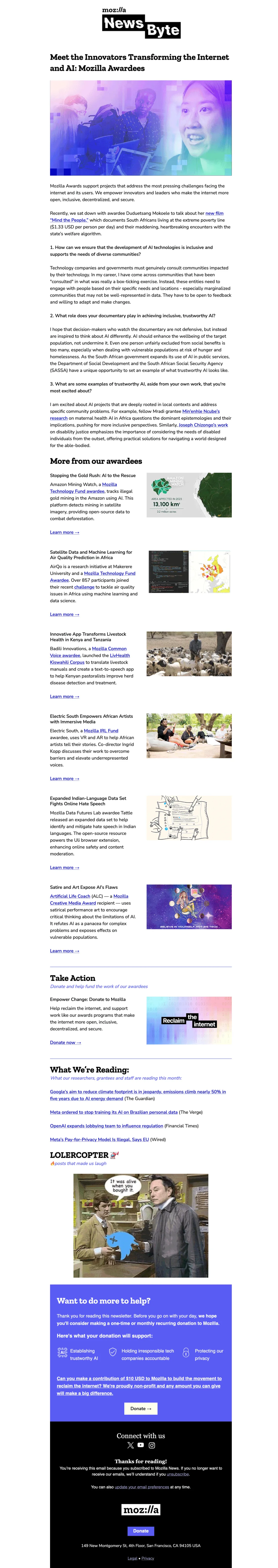 Mozilla Newsletter