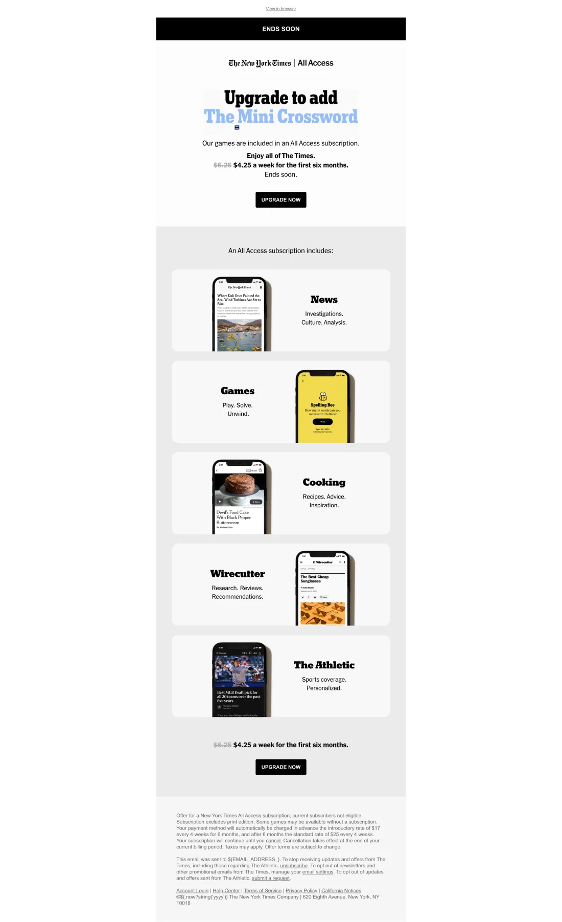 NYT — Game Sale